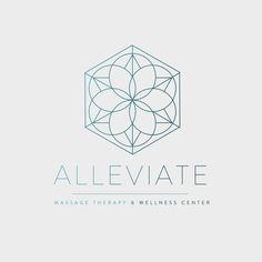 the logo for allevate massage therapy and wellness center