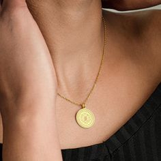 Greek Medusa Pendant Coin Necklace, a masterpiece of handmade solid gold and snake jewelry inspired by mythology. This unique piece is perfect for anyone who admires ancient Greek culture and seeks an elegant gift for her. The pendant showcases the fierce yet captivating image of Medusa, not only a beautiful necklace but a symbol with deep confidence as well. MEDUSA NECKLACE * Mystique of ancient mythology around your neck with a Medusa necklace featuring an intricately designed medusa pendant, Greek Medusa, Gold Snake Jewelry, Medusa Necklace, Medusa Pendant, Custom Coins, Greek Culture, Ancient Mythology, Gold Necklace Simple, Gold Coin Necklace