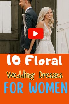 Top 10 Floral Wedding Dresses Under $500 On A Budget, Floral Wedding