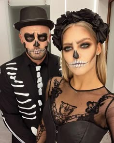 Halloween Skeleton Makeup, Halloween Makeup Sugar Skull, Strašidelný Halloween, Dead Makeup, Skeleton Halloween Costume, Creepy Halloween Makeup, Cute Halloween Makeup