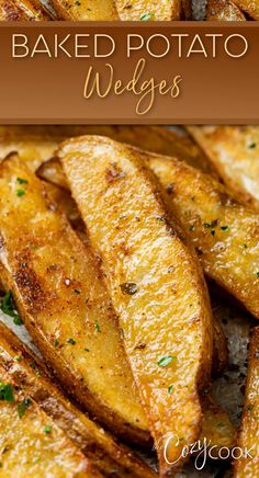 potato wedges with seasoning and cooked crispy Potato Wedges In Oven, Oven Fried Potatoes Wedges, Potatoe Ideas, Polish Princess, Homemade Potato Wedges, Garden Salads, Baked Potato Wedges, Crispy Potato Wedges, Cozy Cook