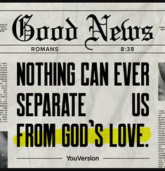 the front page of a newspaper with an ad for god's love on it