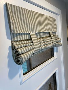 a close up of a window with blinds on it