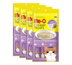 three packs of cat treats in packaging