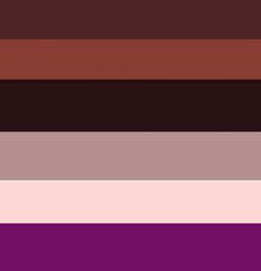 the color palette is different shades of brown, pink, and purple in this image