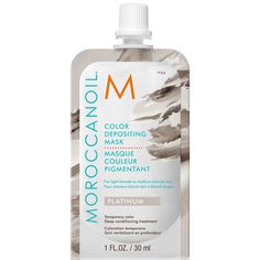 Unleash your inner creativity with the Moroccanoil Color Depositing Mask. This conditioning treatment delivers temporary colour to the hair while reviving the tone of dull, lifeless locks. A fortifying fusion of Amino Acids, Apricot Kernel Oil and ArganID™ technology encourage stronger, healthy looking strands. With a nourishing blend of ingredients, the mask imparts moisturising properties to help eliminate dryness and support hair growth. This Moroccanoil hair mask offers a provisional colour Moroccanoil Color Depositing Mask, Color Depositing Mask, Oribe Shampoo, Natural Hair Repair, Moroccan Oil Hair, Moisture Mist, Hair Color Remover, Colour Remover, Hair Repair Mask