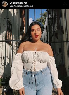 Vanessa Romo, Outfit Ideas Summer, Fashion Nova Curve, Fashion Nova Jeans, Look Vintage, Looks Vintage, Curvy Fashion