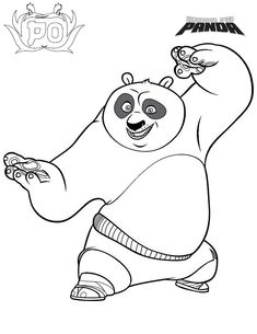 the cartoon character panda from disney's animated movie, person is holding his arm up and