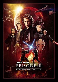 the movie poster for star wars episode ii, featuring characters from different eras and ages