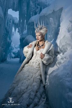 Queen Castle, Winter Goddess, Editorial Photo Shoot, Winter Queen, Allure Wedding Dresses, Allure Couture, Snow Maiden, Ice Castles