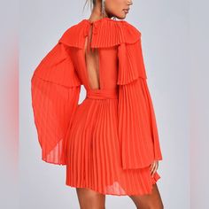 Long Sleeve Short Gown Gala Dresses Long Sleeve Short, Gala Dresses Short Long Sleeve, Orange Long Sleeve Short Dress, Orange Elegant Dress Short, Elegant Red Dress Short Gala, Elegant Orange Dresses, Fancy Dresses Short Classy Long Sleeve, Elegant Dresses Gala Short, One Sleeve Formal Dress Short