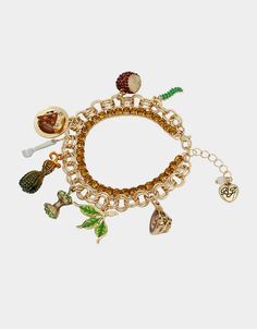 ITS FALL YALL CHARM BRACELET MULTI – Betsey Johnson Fall Wishlist, Its Fall Yall, Its Fall, Fall Yall, Rhinestone Chain, Autumn 2024, Betsey Johnson Jewelry, Betsy Johnson, It's Fall