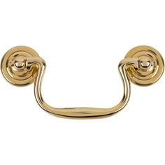 a gold door handle on a white background