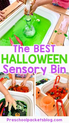 the best halloween sensory bin for toddlers to play with and learn how to use it