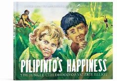 a book cover with two children in the jungle