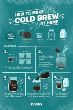 how to make cold brew at home with instructions for making cold brew in mason jars