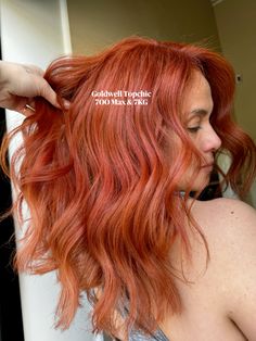 Goldwell Topchic Copper Orange Hair #copperhaircolor #goldwell Ginger Pink Hair, Copper Orange Hair, Hair Formula, Dye Ideas, Copper Hair Color, Hair Dresser, Orange Hair, Gold Hair, Hair Envy