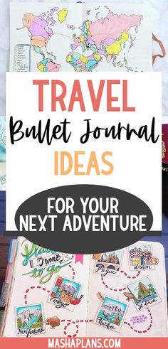 Take away the stress of planning your vacations with these Bullet Journal layouts. These are useful pages to add to your Bullet Journal or travel journal to make sure your next vacation is a hit! Plus get inspired by travel pages from amazing creators! #mashaplans #bulletjournal #bujo #traveljournal #bujopage Girls Lounge, Bullet Journal Page Ideas, Journal Page Ideas, Travel Journal Cover, Planning Routine