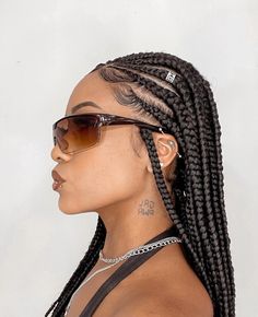 Box Braids Hairstyles Ideas, Blackhairstyles Braids, Braided Mohawk Hairstyles, Hair Expo, Festival Makeup Glitter, Poetic Justice Braids, Black Empowerment, Braid Inspiration, Mohawk Braid