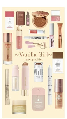 Vanilla Girl Makeup, Makeup Order, Smink Inspiration, Makeup Help, Makeup Needs, Makeup To Buy, Makeup Looks Tutorial, Vanilla Girl