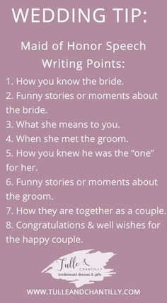 the wedding tip card for brides to write their vows on her wedding day, which is