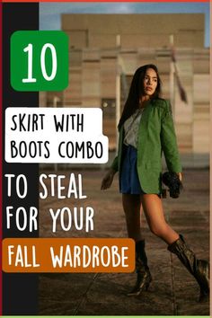 Say goodbye to your jeans with these stylish skirt with boots outfit ideas that are perfect for fall/winter! skirt and boots outfit, skirt outfits fall, fall skirt outfits with boots, skirt and boots outfit, winter skirt outfit, skirt with boots, skirts with boots, fall skirt outfits, outfits with boots, fall outfit ideas, fall aesthetic, Skirt Chelsea Boots Outfit, Ankle Boots With Skirt Outfit, Olive Green Skirt Outfit Fall, Skirts With Boots Outfit, Skirt And Boots Outfit Winter, Skirt With Boots Outfit, Boots Outfit Skirt, Fall Skirt Outfits With Boots, Skirt And Boots Outfit