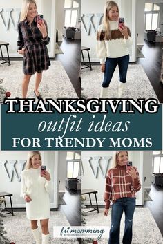 Explore the best Women's Fashion ideas for Thanksgiving with this collection of Casual Outfit looks for moms. Find comfortable yet fashionable Women's Autumn Outfit inspiration, from layering tips to stylish accessories, so you can stay warm and look fabulous while enjoying the holiday with your loved ones. Thanksgiving Mom Outfits, Casual Thanksgiving Outfit, Thanksgiving Outfits Women Casual, Hot Mom Outfits, Thanksgiving Mom