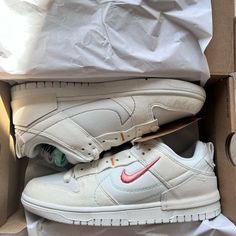 Nike Dunk Low Disrupt 2 Pale Ivory About This Item: Pale Ivory/Lt Madder Root-Sail Includes Cream, Green, And Light Grey Laces (3 Sets) Dh4402-100 Brand New With Box Size: Available: Women’s Size 7 = Men’s 5.5 Available: Women’s Size 6.5 = Mens Size 5 Nike Dunk Low Disrupt 2 White, Trendy Shoes For Women Sneakers, Nike Dunks Low Disrupt, Nike Cream Skate Shoes With Gum Sole, Nike White Skate Shoes With Red Sole, Nike Dunk Low Disrupt Mineral Clay, Nike Off White Sneakers With Round Toe, Nike Dunk Low Disrupt 2 Pale Ivory, Nike Dunks Pale Ivory