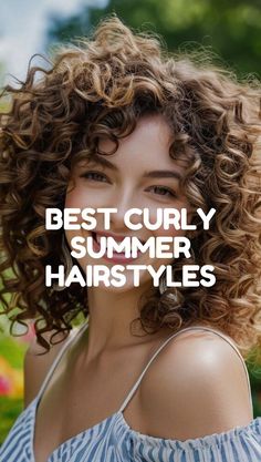 Fun Updos, Beachy Curls, Loose Beachy Waves, Curly Shag Haircut, Side Curls, Chic Ponytail, Curly Pixie Haircuts, Bob Haircut Curly