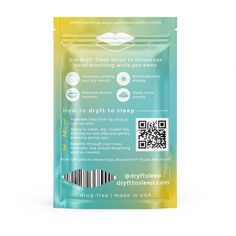 Less snoring, more sleeping, because better mornings begin with restful nights. Each pack contains 30 Dryft Sleep Mouth Tape. This bonus deal include 12 packs of 30 (360 mouth tape strips) for 6 months of blissful sleep. Dryft Sleep Mouth Tape are single-use, medical-grade adhesive mouth tape placed over the mouth while sleeping to encourage nasal breathing. Great for snoring, sleep apnea or to pair with CPAP. Nasal Breathing, Mouth Breather, Sleep Studies, Dry Mouth, Restful Sleep, Ear Plugs, Good Sleep