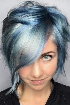 Tapered Haircut, Ombre Hair Color, Hair Dye Colors, Cool Hair Color, Grey Hair, Layered Haircuts