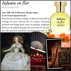 an advertisement for the perfume company, infinanta en flor with pictures of women