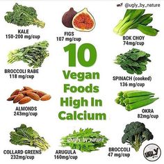 10 Vegan Foods High in Calcium Foods High In Calcium, Good Foods To Eat, Healthy Bones, Vegan Meals, Vitamin D3