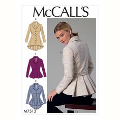 a women's jacket and coat sewing pattern