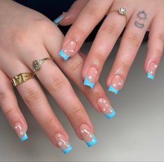 Sky Blue Nails, Quince Nails, Lipstick Kit, Diy Acrylic Nails, Cute Acrylic Nail Designs, Summer Acrylic Nails, Short Nail Designs, Prom Nails, Manicure Y Pedicure