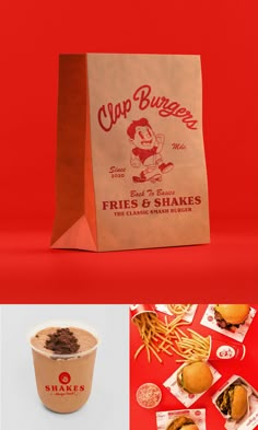 Food Paper Bag Design, Street Food Design Ideas, Burger Packaging Ideas, Paper Bag Illustration, Street Food Branding, Street Food Logo, Branding Character