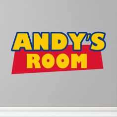 andy's room wall sticker