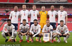 the england soccer team poses for a group photo