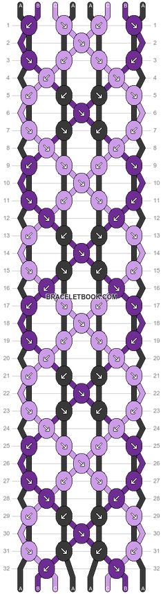 an image of a pattern with purple and black ribbons