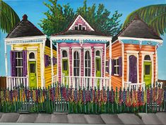 New Orleans art houses bright art Forever Gifts, New Orleans Homes, Closing Gifts, New Orleans, New Art, Art Gallery, Cool Art