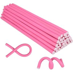 PRICES MAY VARY. 【Adequate to use】30 pieces flexi rods, diameter 0.8cm equals to 0.31 inches, 24 cm long equals to 9.45 inches; Flexi Rod Using】Enough to satisfy your daily demand, nice combinations to DIY your favorite wavy hair; these bendy foam rollers are easy to use on relaxed or natural hair, smaller rollers will produce tighter curls and larger rollers will give you waves, please choose rollers according to how tight you want your curls. Depending on your hair length, thickness, and desir Tight Heatless Curls, Flexi Rods On Natural Hair, Foam Hair Rollers, Tighter Curls, Long And Short Hair