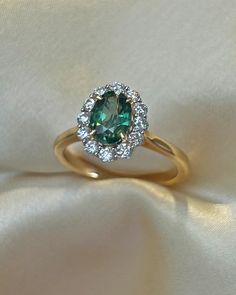 Green and Teal Sapphire engagement rings Green Sapphire Engagement Ring, Sapphire Engagement Rings, Ocean Green, Mohs Scale