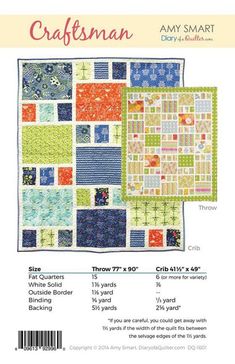 the pattern for this quilt has been made with many different fabrics