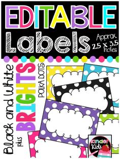 the editable labels are available for all ages