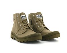 PALLABROUSSE LEGION - Palladium US Khaki Lace-up Boots With Rubber Sole, Outdoor Canvas Boots With Round Toe, Lace-up Canvas Boots With Rubber Sole, High-top Canvas Boots With Rubber Sole, Canvas Boots With Rubber Sole For Streetwear, Keen Boots, Palladium Boots, Roman Sandals, Canvas Boots