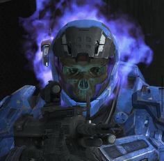 Warrior Girl Aesthetic, Spartan Halo, Aesthetic Games, Game Pfp, Pfp Blue, Blue Pfp, Games Aesthetic