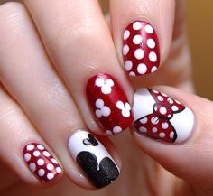 Disney Gel Nails, Stickers Walmart, Mickey Nail, Minnie Mouse Nail Art, Mouse Nail Art, Mickey Mouse Nail Art, Disney Nail Art, Mouse Nails