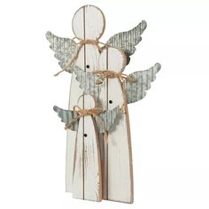 Rustic Angels Wood Decor | Hobby Lobby | 6264030 Wooden Angels Diy, Angel Patterns Printable, Wooden Angels Rustic, Rustic Angels, Cozy Christmas Table, Metal Christmas Decor, Christmas Fence, Wood Angels, Primitive Angels