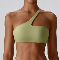 Enhance Your Workout with Style and Comfort Step up your fitness game with our Women's One-Shoulder Sports Bra, designed to offer both high performance and trendy aesthetics. This versatile piece is perfect for any activity, from intense gym sessions to peaceful yoga stretches. With its unique one-shoulder design, you'll stand out while staying comfortable and supported. Ideal for all seasons, it's the only sports bra you'll need year-round. Product Features Made from a premium blend of nylon an Extreme Activities, Fitness Top, Workout Games, White Blonde, Yoga Stretches, Running Workout, Fitness Activities, Yoga Session, Workout Outfits