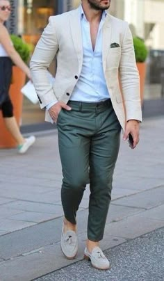 Cómo combinar un blazer en beige (587 outfits) | Outfits Hombre | Lookastic España